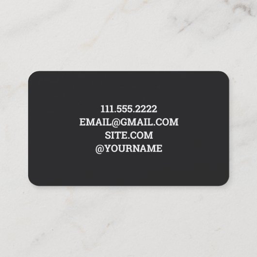 ATM-Wartung Visitenkarte (Rückseite)