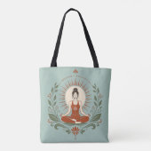 Atme Balance Sei Achtsamkeit Poster Tasche (Rückseite)