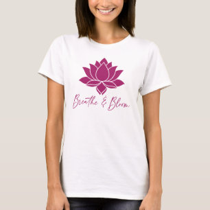 Atme & Blühe Lotus-Design T-Shirt