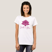 Atme & Blühe Lotus-Design T-Shirt (Vorne ganz)