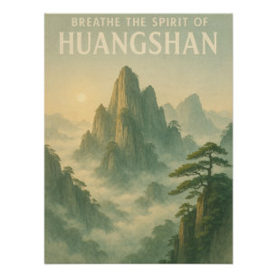 Atme den Geist Huangshans Poster