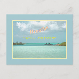 "Atme, du bist in Türken und Caicos" Postkarte