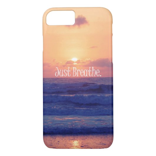 Atme einfach! Beach Ocean Sunset Case-Mate iPhone Hülle (Rückseite)