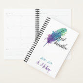 Atme einfach Boho-Wasserfarbe-Monogramm Planer (Anzeige)
