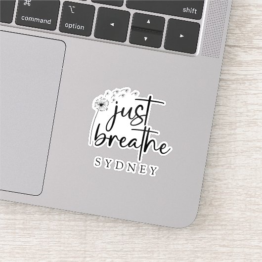 Atme einfach den Dandelion-Individuelle Name Aufkleber (Ausschnitt)