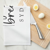 Atme einfach den Dandelion-Individuelle Name Geschirrtuch (Viertel Falte)