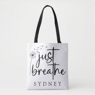 Atme einfach den Dandelion-Individuelle Name Tasche