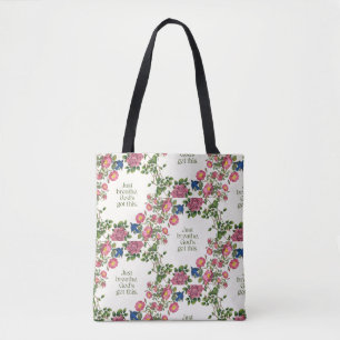 Atme einfach. Gott hat das im Griff. Tasche