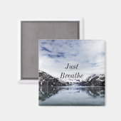 "Atme einfach!" Internationales Zitat Magnet (Vorderseite/Rückseite)