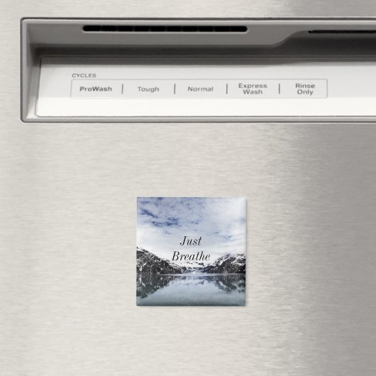 "Atme einfach!" Internationales Zitat Magnet (In Situ (Geschirrspüler))