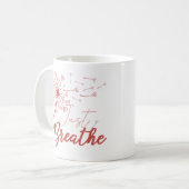 Atme einfach Liebe Kaffeetasse (Vorderseite Links)