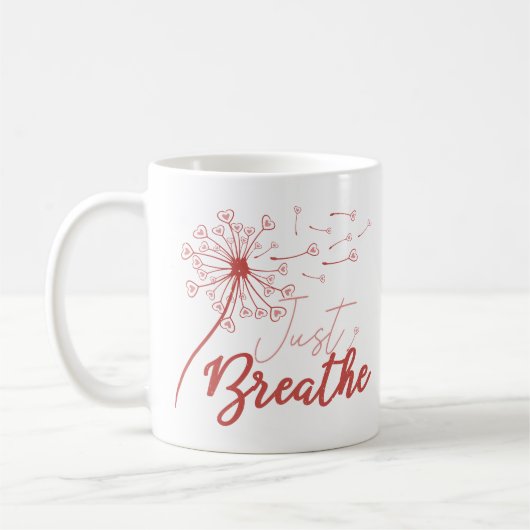 Atme einfach Liebe Kaffeetasse (Links)