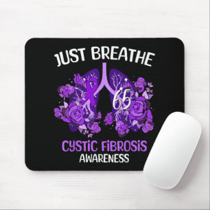 Atme einfach Mukoviszidose-Bewusstsein Mousepad