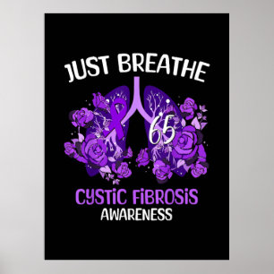 Atme einfach Mukoviszidose-Bewusstsein Poster