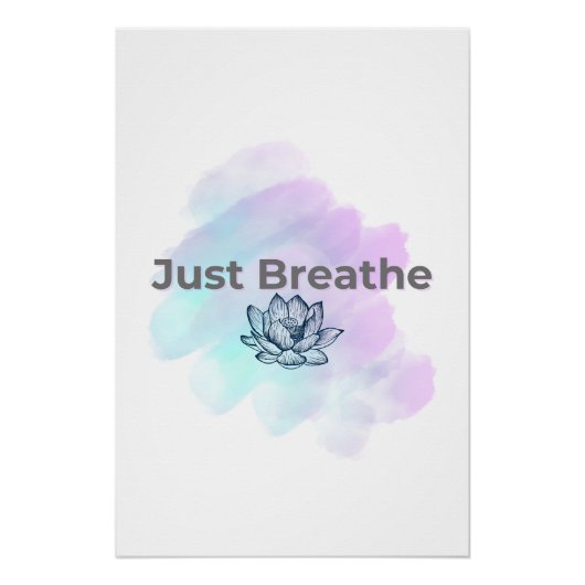 Atme einfach 🌿 poster (Vorderseite)