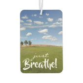 Atme einfach! Sonnentag Grüne Weiden Autolufterfrischer (Rückseite)