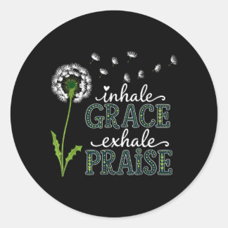 Atme Gnade Ausatm Lob Christlicher Glaube Runder Aufkleber