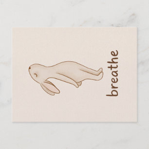 Atme-Häschen-Postkarte Feiertagspostkarte