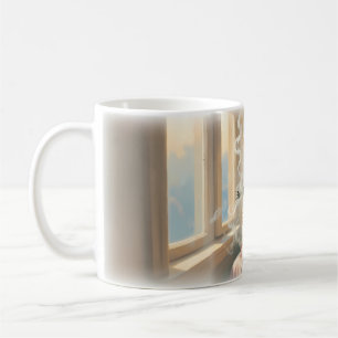 Atme in Ruhe Fenster Serenity Tasse