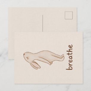 Atme-Minimal-Hasen-Postkarte Ankündigungspostkarte