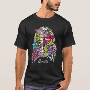 Atme Rebellischer Gärtner Blumen Rippenbereich Gär T-Shirt