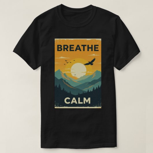 Atme ruhig T-Shirt (Design vorne)