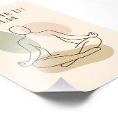 Atme ruhige Minimalist-Meditationsposter ein Fotodruck (Ecke)