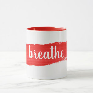ATME Text auf roter Farbe Tasse