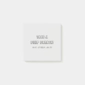 Atme tief ein! post-it klebezettel (Vorderseite)