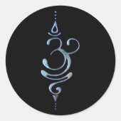 Atmen 1 runder aufkleber (Vorderseite)