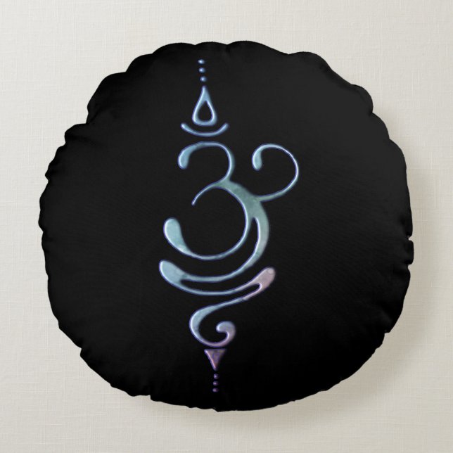 Atmen 1 rundes kissen (Vorderseite)