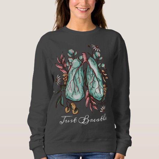 Atmen | Asthma | Lungen Sweatshirt (Vorderseite)