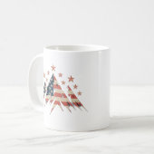 Atmen Berg Minimalistische Tasse - Ruhe Natur Desi (Vorderseite Links)