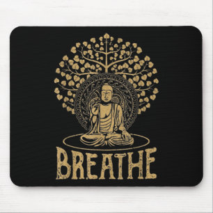 Atmen Buddha Idee Yoga und Meditation Mousepad