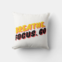 Atmen. Fokus. Geh. Kissen