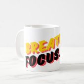 Atmen. Fokus. Go Kaffeetasse (Vorderseite Links)