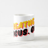 Atmen. Fokus. Go Kaffeetasse (Mittel)