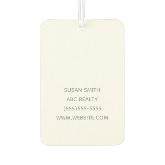 Atmen Frische Luft Real Anwesen Pop durch Geschenk Autolufterfrischer (Rückseite)