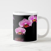 Atmen Glauben beginnen Lila Phalaenopsis Orchids Jumbo-Tasse (Rechts)