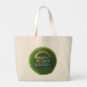 Atmen, glauben, Blossom Jumbo Tote Tasche (Rückseite)