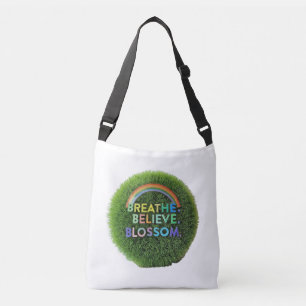 Atmen, glauben, Blossom - Körperübergreifende Tasc Tragetaschen Mit Langen Trägern