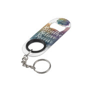 Atmen, glauben, erhalten** mini flaschenöffner (Rückseite Schrägansicht)