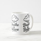 Atmen & Glauben Inspirationische Tasse - Motiviere (VorderseiteRechts)