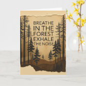 Atmen im Wald - Ermutigung Karte (Gelbe Blume)