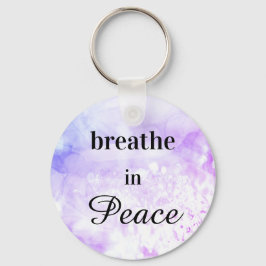 *~* atmen in Peace Ombre Pink Lila Wasserfarbe Schlüsselanhänger