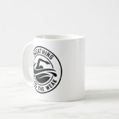Atmen ist für die Schwäche Kaffeetasse (Vorderseite Links)