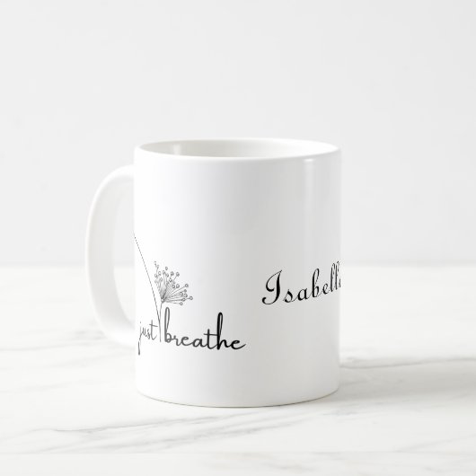 Atmen Kaffeetasse (Vorderseite Links)