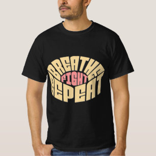 Atmen. Kampf. Wieder von vorne. - Resilienz-Typogr T-Shirt