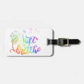 Atmen | Kronleuchter im Wind Gepäckanhänger (Vorderseite horizontal)