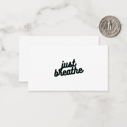 Atmen Mitteilungskarte (Vorderseite/Rückseite Beispiel)